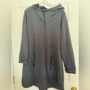 Athleta Charcoal Fleece Pullover